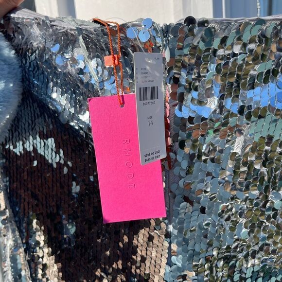 RHODE Lisa Sequin Midi Dress NWT - Picture 10 of 11